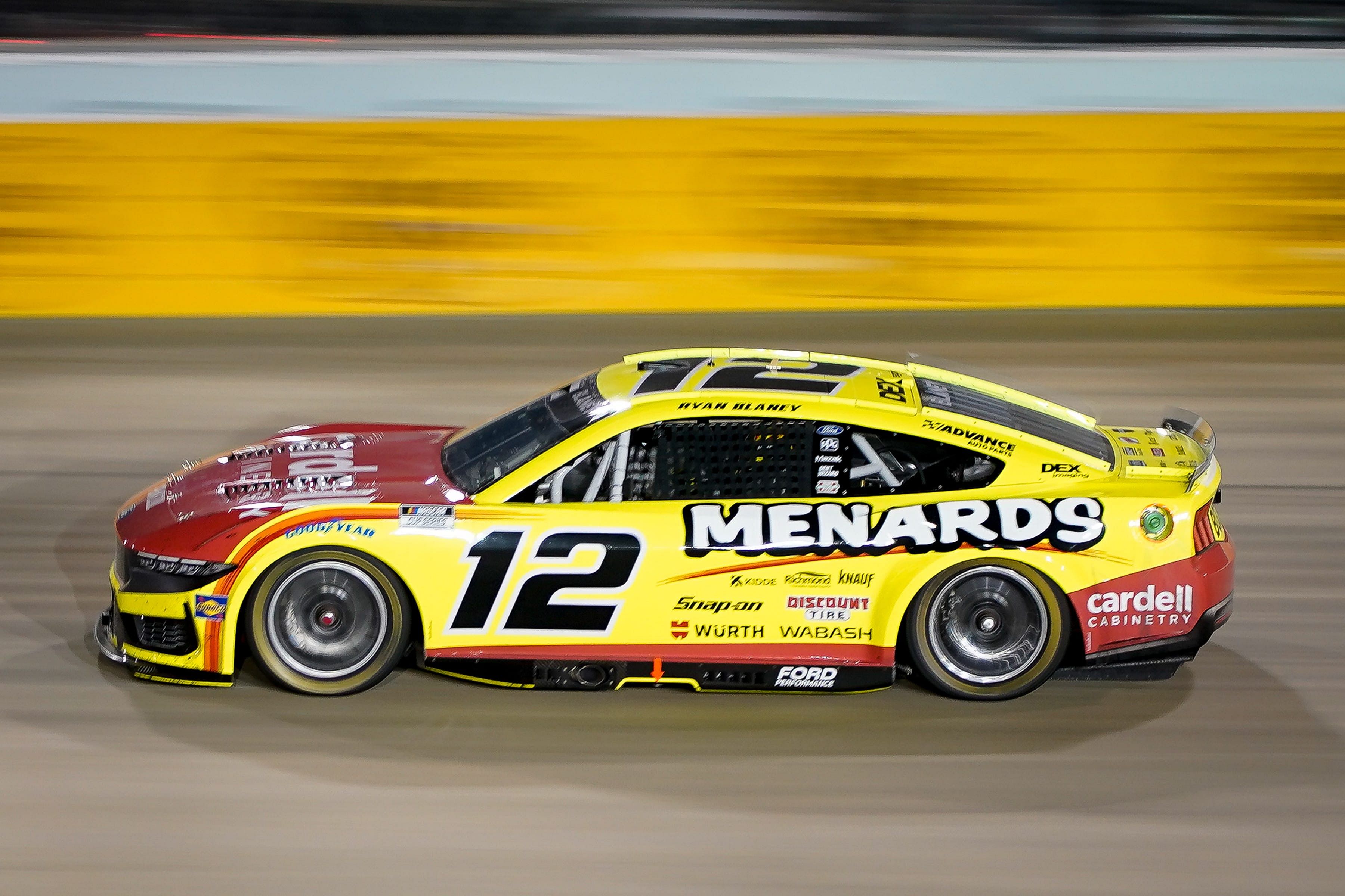 Ryan Blaney drives the #12 Ford Mustang for Team Penske - Source: Imagn